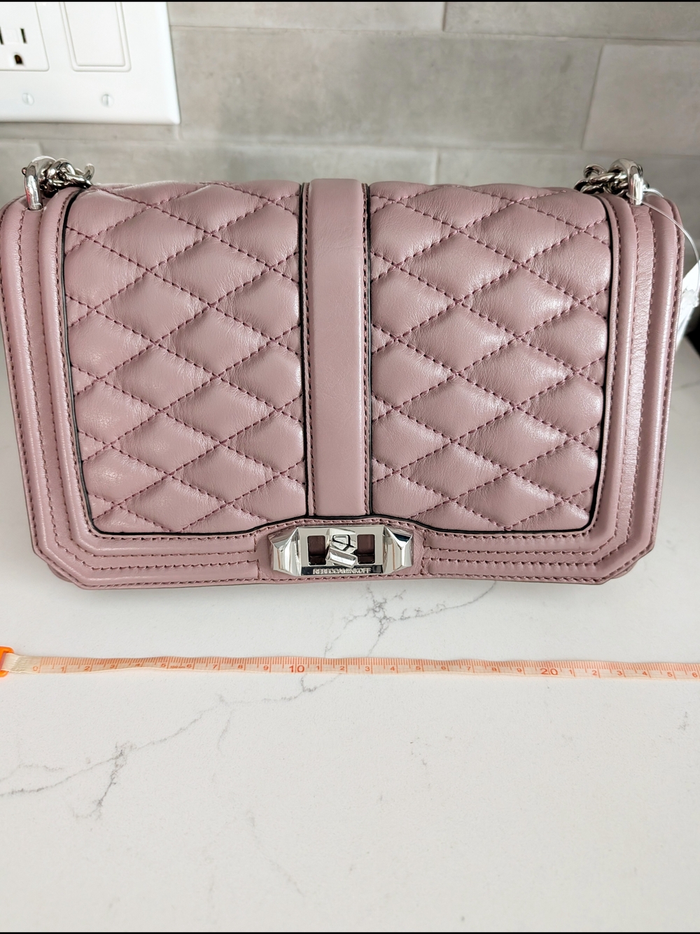 Rebecca Minkoff Quilted Pink Leather Crossbody Bag